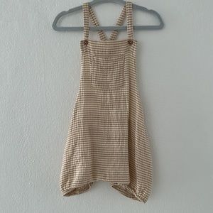 Quincy mae baby stripes overalls. Size 18-24